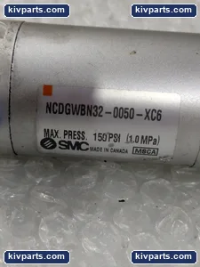 SMC NCDGWBN32-0050-XC6 Double Rod Air Cylinder – actual item, photo 2 of 4