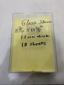 Glass Sheets 8-3/4 x 11-3/8 Inch 1.1mm Thick Flat Glass Panel Substrate Lab