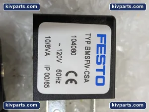 Festo 104080 Valve Coil with DIN Plug – actual item, photo 2 of 8