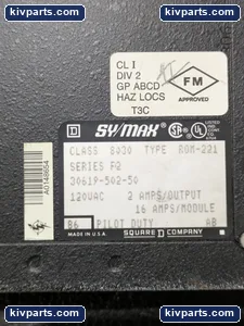 Square D 8030 ROM-221 SY/MAX Series F2 Output Module – actual item, photo 2 of 6