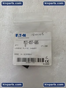 Eaton M22-XST-GB5 Plate Insert Modular Pushbutton – actual item, photo 2 of 4