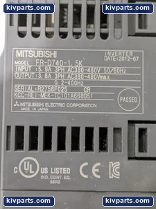 Mitsubishi FR-D740-1 AC Drive – actual item, photo 9 of 10