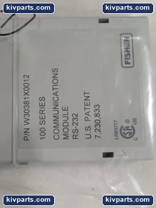 Fisher W30381X0012 RS-232 Communication Module – actual item, photo 2 of 4