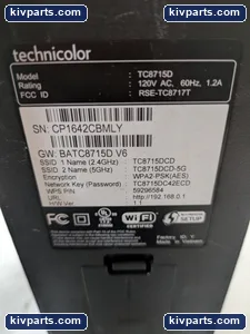 Technicolor TC8715D Cable Modem WiFi Router Gateway – actual item, photo 6 of 11
