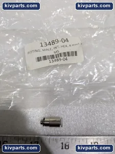 STAINLESS STEEL FITTING, MALE, IN. HEX, 4 mm M5 ... LOT OF 2 – actual item, photo 2 of 4