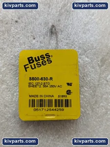 Bussmann S500-630-R Semiconductor Fuse – actual item, photo 3 of 8