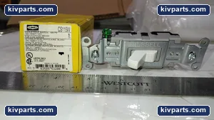 Hubbell CS115W Hubble White Switch – actual item, photo 2 of 5