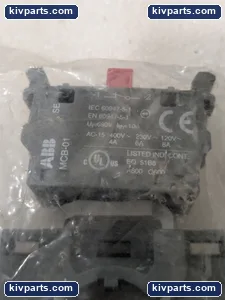 ABB MCBH-02 Red Industrial Control Switch – actual item, photo 5 of 6