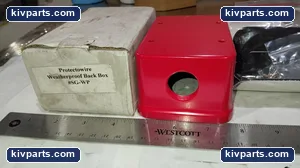 Sigcom Surface Mount Backbox – Red / Die Cast Metal / Weatherproof (SG-WP) – actual item, photo 2 of 5