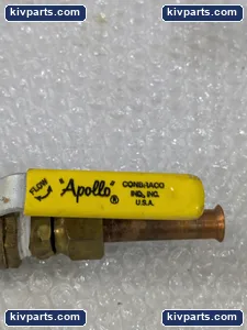 Apollo Brass Ball Valve Yellow Handle – actual item, photo 2 of 6
