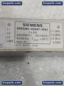 Siemens 6SE3290-0DA87-0FA1 RFI Line Filter – actual item, photo 2 of 7