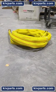 Yellow Woven Jacket Coiled Power Lead Copper Terminal Stainless Clamp Industrial – actual item, photo 4 of 4