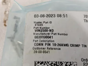 Molex 0039000041 Crimp Terminal