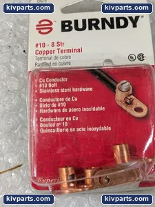 Burndy KA8CRK Copper Terminal 1 Hole Lug – actual item, photo 3 of 5