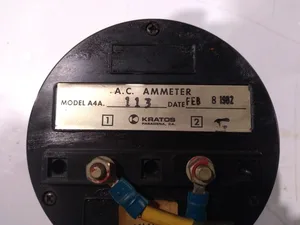 Kratos A4A.113 Amperes Analog Panel Meter Gauge
