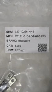 Blackburn CTL2L-516 Hole Compression Lug Connector