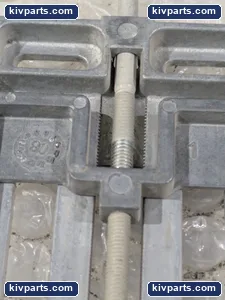 Cast Aluminum 2 Cavity Mold Die Block Plate Insert Threaded Clamp Screw SET OF 2 – actual item, photo 3 of 7