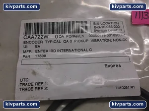 Entek IRD 17509 Encoder – actual item, photo 2 of 2