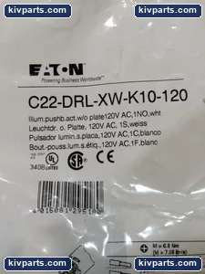 Eaton C22-DRL-XW-K10-120 Push Button – actual item, photo 4 of 5