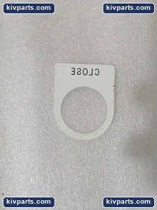 IDEC 10/ORDER Plate Engraved White Pushbutton – actual item, photo 2 of 3