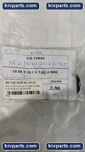 DIN 3760 Rotary Shaft Seal A – 19.05 × 38.1 × 7.93 mm NBR – Bag of 2 – actual item, photo 2 of 3