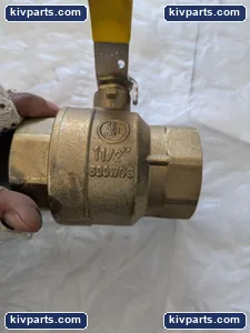 OPW Ball Valve 600 WOG Yellow Handle – actual item, photo 3 of 4