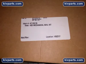 KSB VCF10 TUC/CA/EPDM Seal – actual item, photo 2 of 3