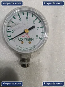 OXYGEN 32 MM ORIFICE 1-8 flow gauge lpm – actual item, photo 2 of 6