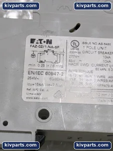 Eaton FAZ-C2/1-NA-SP Miniature Circuit Breaker – actual item, photo 2 of 5