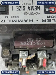 Cutler-Hammer C10CN3 NEMA Size 1 Magnetic Contactor – actual item, photo 7 of 8