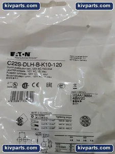 Eaton C22S-DLH-B-K10-120 Pushbutton – actual item, photo 4 of 9