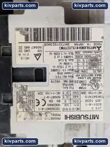Mitsubishi S-N21 Magnetic Contactor – actual item, photo 4 of 6