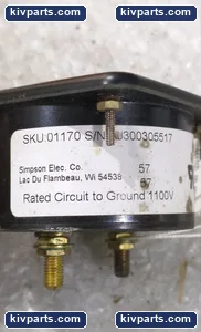 Simpson CO-012017-006 01170 Analog Panel Meter – actual item, photo 3 of 4