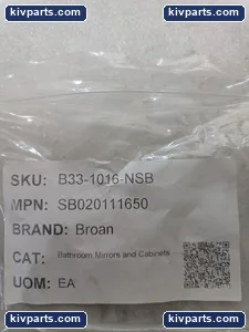 Broan SB020111650 Bathroom Cabinet Hardware Panel – actual item, photo 2 of 8
