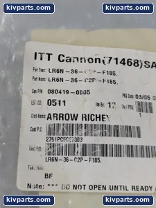 ITT LR6N-36-C2P-F185 Cannon 0511 – actual item, photo 5 of 6