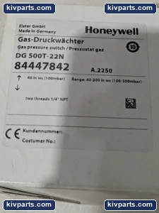 Honeywell 500T-22N 84447842 Gas Pressure Switch – actual item, photo 2 of 8