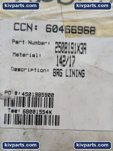 Flowserve 250B191X3A BRG Lining – actual item, photo 2 of 5