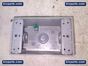 Outdoor Weatherproof Electrical Outlet Box 18.3 Cu In Wet Location Gray Cover – actual item, photo 2 of 4