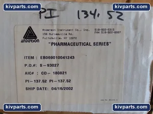 Anderson EB069010041243 Series Pressure Gauge – actual item, photo 2 of 4