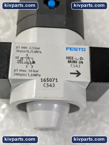 Festo HEE-1/4-D-MINI-24 165071 on Off Valve – actual item, photo 4 of 5