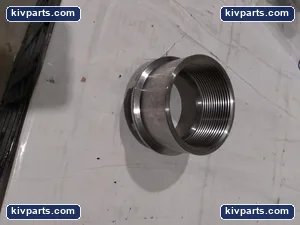 3" Stainless Steel Threaded Pipe Adapter Nipple Spanner Notch Fitting Industrial – actual item, photo 3 of 6