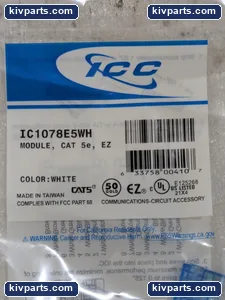 IC1078E5WH ICC Cat EZ Keystone Jack Module – actual item, photo 2 of 6