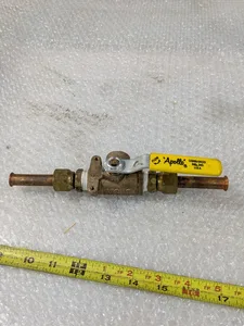 Apollo Brass Ball Valve Yellow Handle