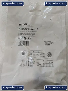 Eaton C22S-DRH-W-K10 Compact Pushbutton – actual item, photo 2 of 4