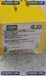Hubbel 243OA Hubbell Twist-Lock Receptacle – actual item, photo 5 of 5