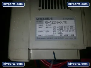 Mitsubishi FR-A220E-3.7K Freqrol A200 VFD Inverter – actual item, photo 2 of 2