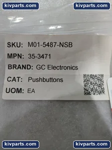 GC Electronics 35-3471 Pushbutton Switch – actual item, photo 2 of 7