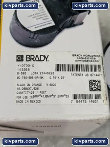 Brady MC-750-595-OR-BK Printer – actual item, photo 3 of 4
