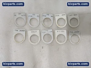 Lot of 10 Legend Plates Pulper Home Jog Manual Auto Industrial Electrical OEM – actual item, photo 2 of 3