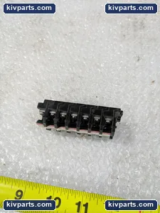 6 Position Barrier Terminal Block Strip Black CON Markings Industrial Control – actual item, photo 4 of 6
